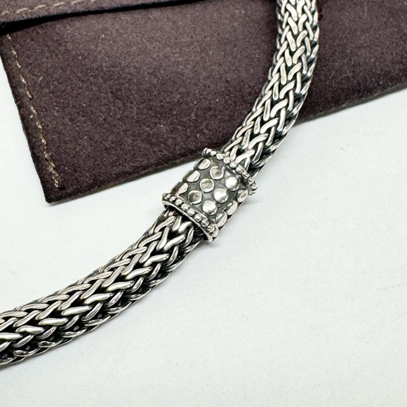 John Hardy Four Dot Station Wheat Chain Bracelet .925 - Picture 3 of 5